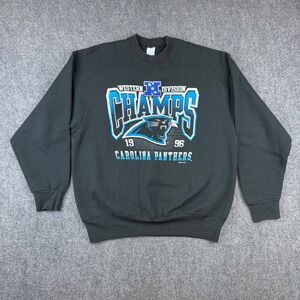Vintage 1996 Carolina Panthers Salem Sportswear Sweatshirt XL NFL Champs USA